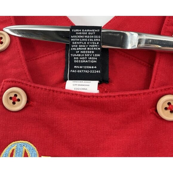 Disney Pinocchio Jiminy Cricket & Pinocchio Overall Infant One-Piece Size 9 Mo - Picture 8 of 9